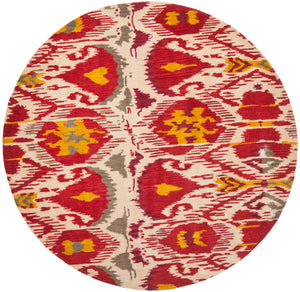 Safavieh Ikt226 Hand Tufted  Rug Ivory / Red IKT226A-2