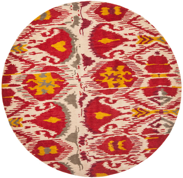 Safavieh Ikt226 Hand Tufted  Rug Ivory / Red IKT226A-2