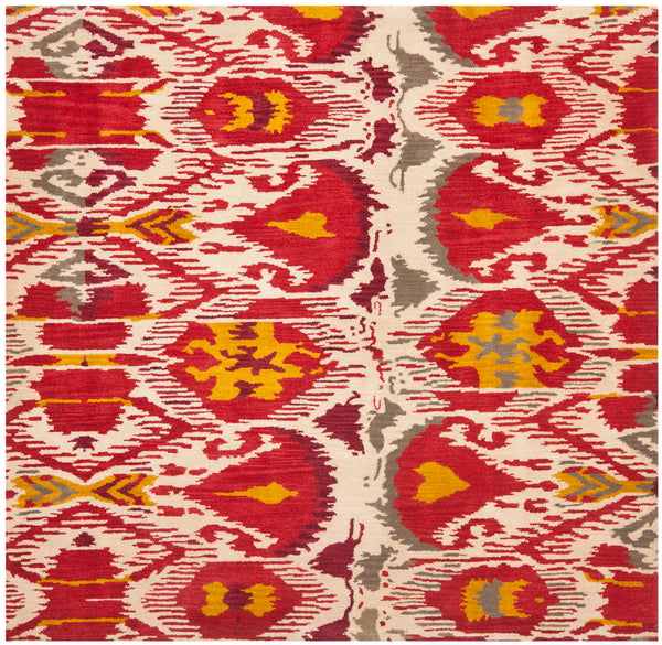 Safavieh Ikt226 Hand Tufted  Rug Ivory / Red IKT226A-2
