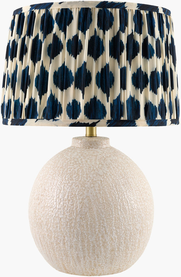 Livabliss Ikatra Bohemian Table Lamp Felt Metal Polyester Textured Ambient Living Room Light IKTR-001