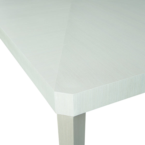 Bernhardt Bernhardt Axiom 9-Piece Dining Set — Extendable Linear White Table, Upholstered Chairs, Modern Textures K1934