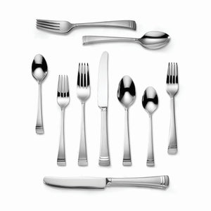 Lenox Federal Platinum Frosted 20-piece Flatware Set Metallic, STAINLESS METAL 828373