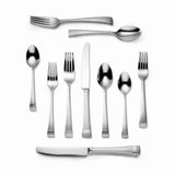 Federal Platinum Frosted 20-Piece Flatware Set, Precious Platinum Accents, Dishwasher Safe