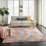 Nourison Passion PSN21 Machine Made Power-loomed No Border Indoor Only Bohemian Vintage Rug Multicolor, Multicolor 100% Polypropylene 99446717412