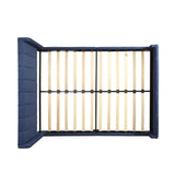 Christopher Knight Home® - Noble House - Antoinette Fully-Upholstered Bed Frame - Queen-Size - Traditiona - Navy Blue