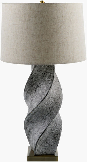 Livabliss Ilorin Ceramic Table Lamp with Linen Shade Iron Base Warm Glow Bedside Reading ILO-001