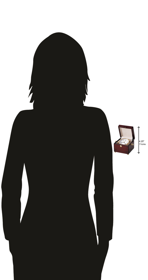 Hekman Furniture 645443 Bailey Tabletop Clock - Elegant Rosewood Finish With Brass Accents For Timeless Home Decor Rosewood Bailey Tabletop Clock 645443