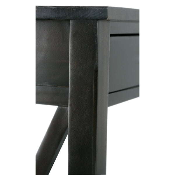 English Elm Kitchener Console Sofa Table - Handcrafted Hickory Brown With Storage & Modern Design Accents B136P159551