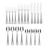 Lenox Cambridge Geo Mirror 20-Piece Flatware Set NO COLOR METAL 353520DS