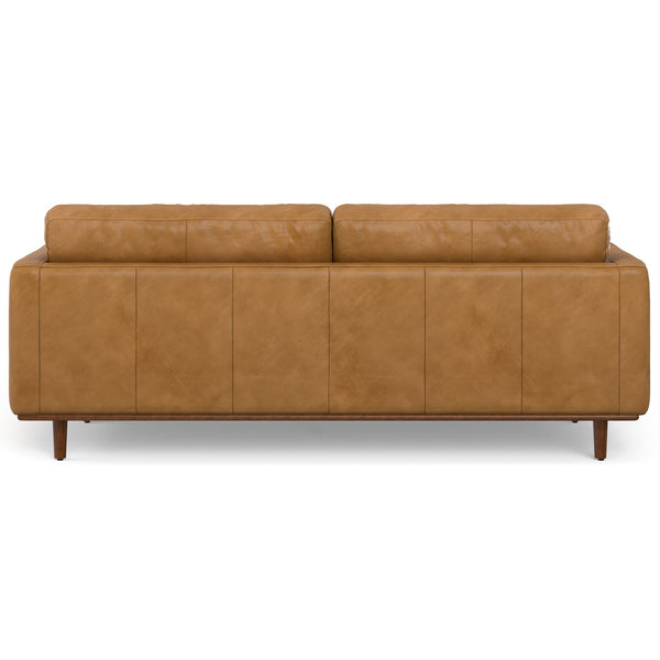 English Elm Morrison 89" Sofa - Handcrafted Sienna Leather, Mid-Century Modern Comfort For Timeless Style B136P159632