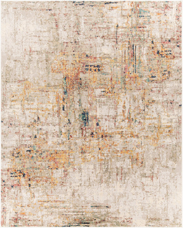 Livabliss Illusions Geometric Accent Rug Machine Woven Polypropylene for Modern Entryway Decor Cream, Light Gr 7'10" x 10' ILS2300-71010