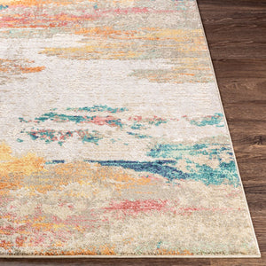 Livabliss Illusions Geometric Turkish Woven Polypropylene Area Rug for Entryways and Bedrooms Cream, Light Gr 8'10" x 12' ILS2302-912