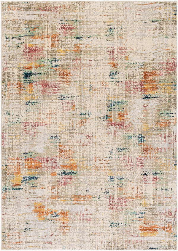Livabliss Illusions Geometric Accent Rug Machine Woven Polypropylene for Modern Living Spaces Cream, Light Gr 8'10" x 12' ILS2303-912