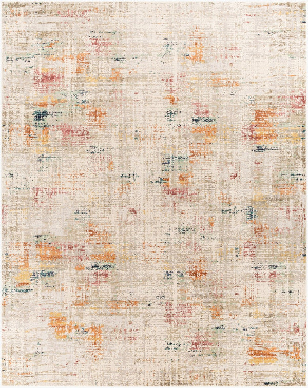 Livabliss Illusions Geometric Accent Rug Machine Woven Polypropylene for Modern Living Spaces Cream, Light Gr 7'10" x 10' ILS2303-71010