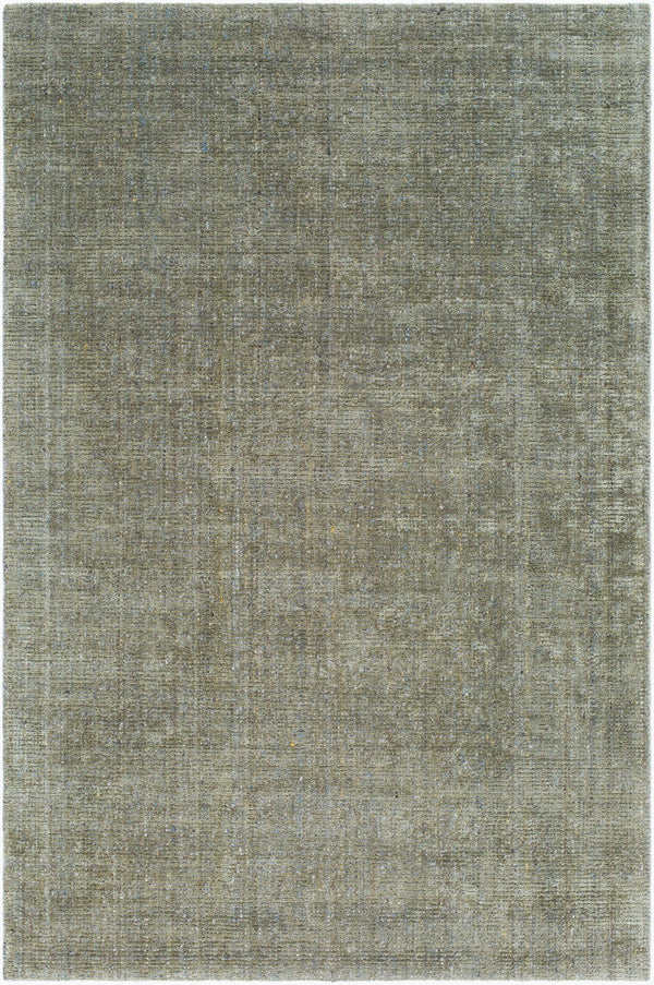 Surya Iman 2' X 3' Handmade Rug - Luxurious Hand-knotted Viscose & New Zealand Wool, Perfect For Any Space Slate Gray Viscose,Nz Wool Ima2302-576