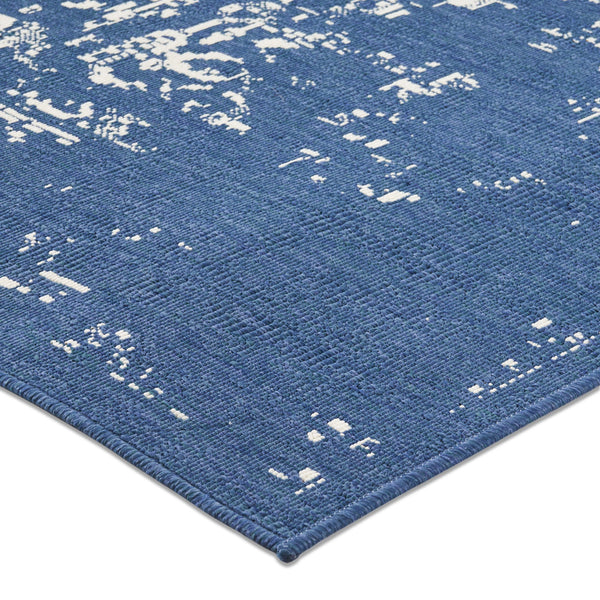 English Elm Christopher Knight Home® - 7'x5'3" Blue Polypropylene Area Rug — 100% Durable Low-Pile Handcrafted Design, 4mm Pile 72342.00
