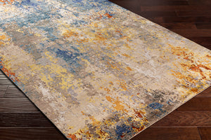 Imola IML-1006 8' x 10' Handmade Rug IML1006-810  Navy, Blue, Rust, Mustard, Dusty Coral, Dusty Sage Surya