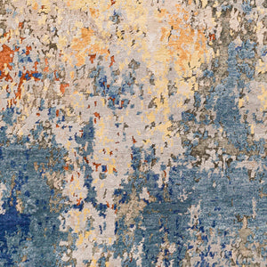 Imola IML-1006 8' x 10' Handmade Rug IML1006-810  Navy, Blue, Rust, Mustard, Dusty Coral, Dusty Sage Surya