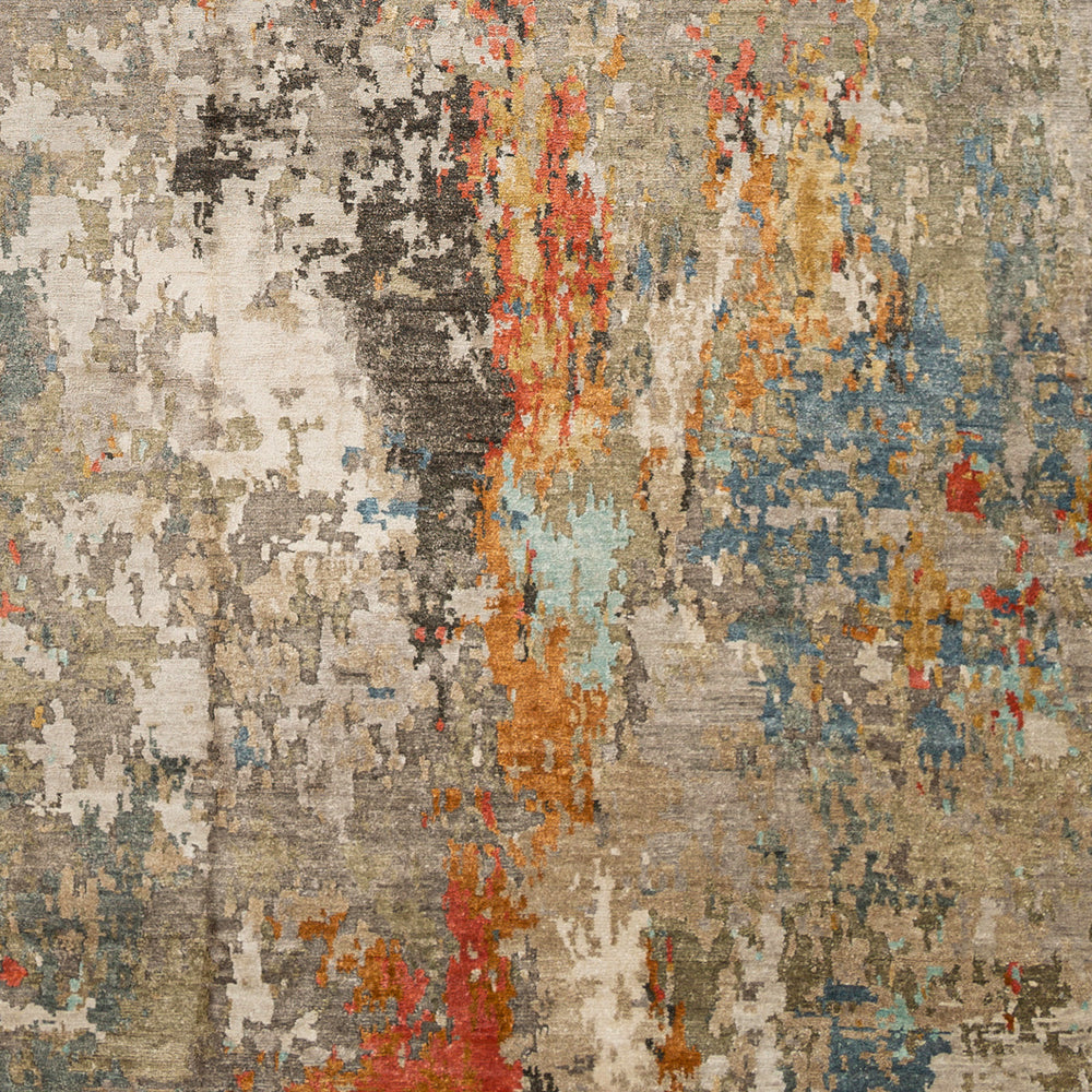 Imola IML-1010 9' x 13' Handmade Rug IML1010-913  Burgundy, Rose, Medium Gray, Olive, Charcoal, Wheat Surya