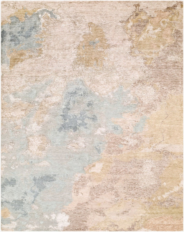 Surya Imola Hand Knotted Viscose Area Rug Art Deco Geometric Pattern with Silky Sheen 6' x 9' Rectangle IML1019-69