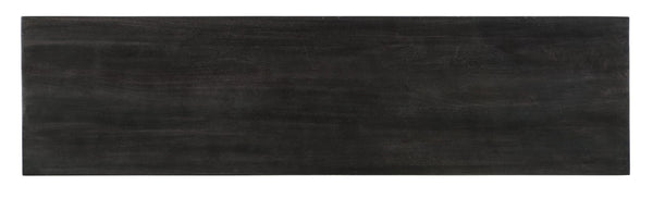 Hooker Furniture Melange Renee Credenza With Hand Inlay, Black Mango Wood & Gold Base — Storage, Media-Ready Elegance 628-85718-99