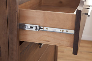 English Elm Steve Silver - Lofton Gentleman's Chest Dark Brown - Modern Rustic 5-Drawer 3-Shelf Storage with Hammered Hardware B081P157115