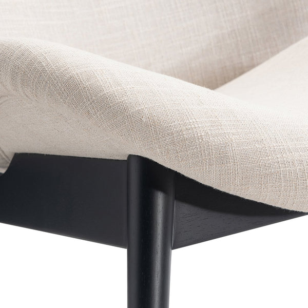 Bernhardt Bernhardt Jett Molded Upholstered Shell Accent Chair with Exposed Wood Frame Multi L7403CO