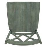 Homelegance By Top-Line Juliette X-Back Bar Height Chairs (Set of 2) Green Rubberwood