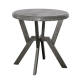 English Elm Steve Silver - Alamo - Round End Table - Gray