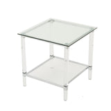 Christopher Knight Home® - Noble House - Orianna Acrylic and Tempered Glass Square Side Table