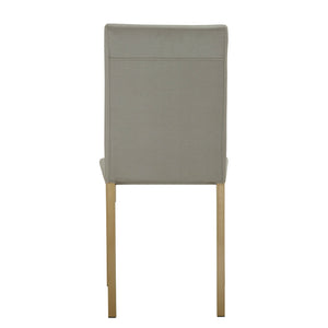 Homelegance By Top-Line Aristos Metal Upholstered Dining Chairs Gold Metal