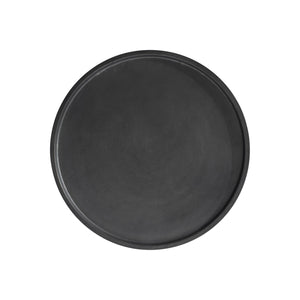 Bernhardt Bernhardt Cast Aluminum Mazo Side Table — 24" Basin Top, Black Nickel Finish, Sculptural Modern Accent (97) 328400