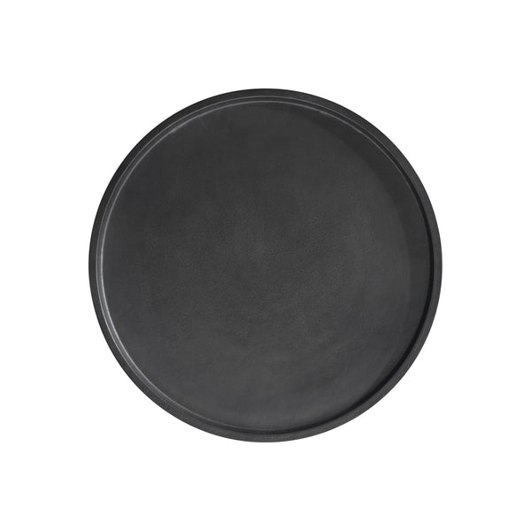 Bernhardt Bernhardt Cast Aluminum Mazo Side Table — 24" Basin Top, Black Nickel Finish, Sculptural Modern Accent (97) 328400