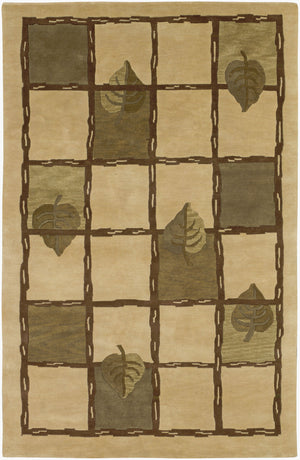 Surya Mugal 5' X 8' Hand-made New Zealand Wool Rug - Timeless Elegance For Your Home Decor & Style  Nz Wool In1062-58
