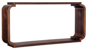 Hooker Furniture Melange Kingston Slim Console Table In Dark Swirl Mahogany Veneer — Narrow Entryway Accent, 62" 628-80153-89