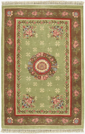 Surya Mugal Handmade Rug - Luxurious 5'6" X 8'6" New Zealand Wool, Soft Medium Pile, Perfect For Any Space!  Nz Wool In2-5686