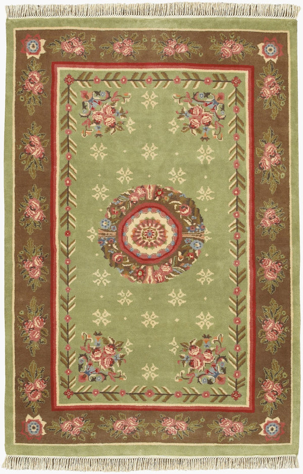 Surya Mugal Handmade Rug - Luxurious 5'6" X 8'6" New Zealand Wool, Soft Medium Pile, Perfect For Any Space!  Nz Wool In2-5686