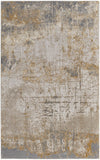 Feizy Rugs Aura Polyester/Polypropylene Machine Made Luxury & Glam Rug Ivory/Brown/Gray 8' x 10'