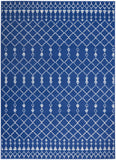 Nourison Whimsicle WHS02 Machine Made Power-loomed No Border Indoor Only Bohemian Farmhouse Rug Navy, Navy 100% Polypropylene 99446831101