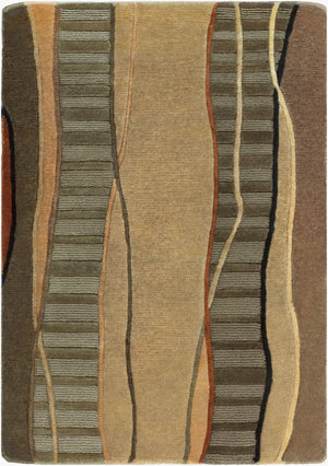 Surya Mugal Handmade 2'6" X 10' Wool Rug - Timeless Elegance, Soft Underfoot, Durable, Perfect For Any Space Medium Brown Wool In8020-23