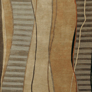 Surya Mugal Handmade 2'6" X 10' Wool Rug - Timeless Elegance, Soft Underfoot, Durable, Perfect For Any Space Medium Brown Wool In8020-23