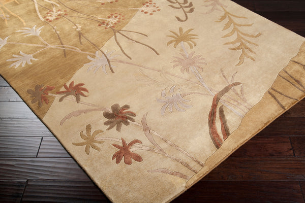 Surya Mugal Handmade 2'6" X 10' Wool Rug - Timeless Elegance, Soft Underfoot, Durable, Perfect For Any Space Mustard Wool In8056-811