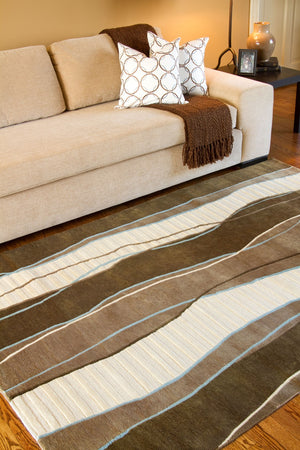 Surya Mugal Handmade 2'6" X 10' Wool Rug - Timeless Elegance, Soft Underfoot, Durable, Perfect For Any Space Dark Brown Wool In8072-2610