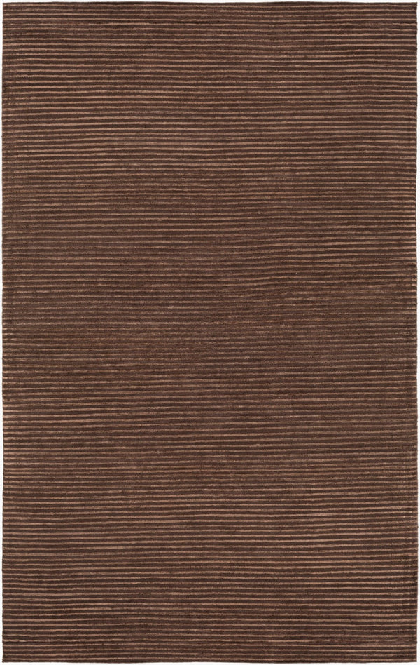 Surya Mugal 5' X 8' Hand-made New Zealand Wool Rug - Timeless Elegance For Your Home Decor & Style Dark Brown Viscose,Wool In8243-23