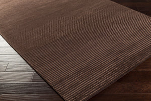 Surya Mugal 5' X 8' Hand-made New Zealand Wool Rug - Timeless Elegance For Your Home Decor & Style Dark Brown Viscose,Wool In8243-23