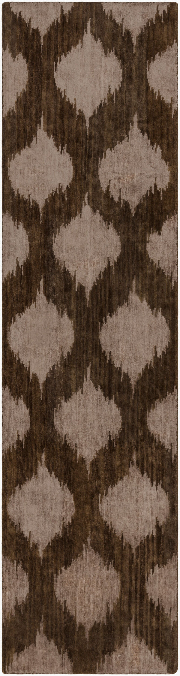 Surya Mugal Handmade 2'6" X 10' Wool Rug - Timeless Elegance, Soft Underfoot, Durable, Perfect For Any Space Brown Wool,Viscose In8606-2610
