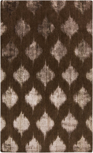 Surya Mugal Handmade 2'6" X 10' Wool Rug - Timeless Elegance, Soft Underfoot, Durable, Perfect For Any Space Brown Wool,Viscose In8606-811