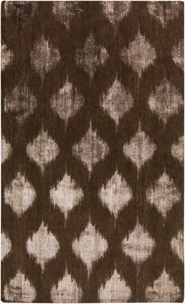 Surya Mugal Handmade 2'6" X 10' Wool Rug - Timeless Elegance, Soft Underfoot, Durable, Perfect For Any Space Brown Wool,Viscose In8606-58