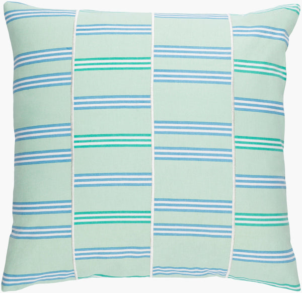 Surya Lina 18” Modern Cotton Accent Pillow - Stylish Home Decor Essential For Comfort & Elegance Emerald Cotton,Cotton Ina003-2020d
