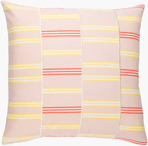 Surya Lina 18” Modern Cotton Accent Pillow - Stylish Home Decor Essential For Comfort & Elegance Pale Pink Cotton,Cotton Ina004-1818d